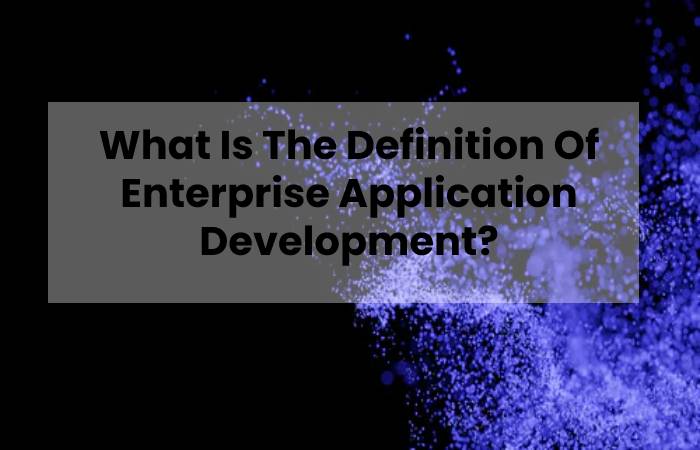 What Is The Definition Of Enterprise Application Development?