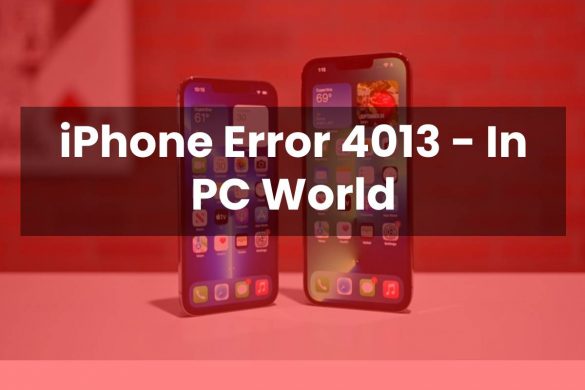 iPhone Error 4013 - In PC World