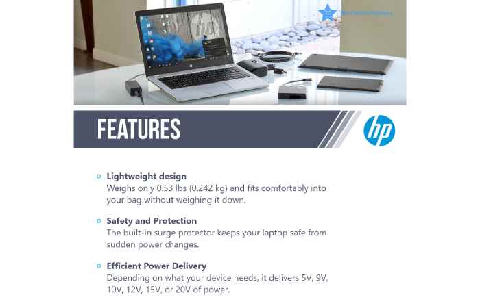 Features of HP Laptop Charger