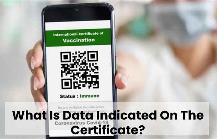 What Is Data Indicated On The Certificate?