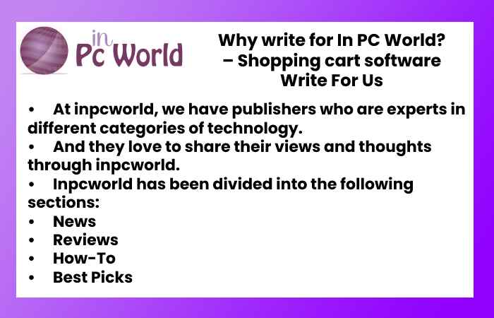 Shopping cart software Write For Us