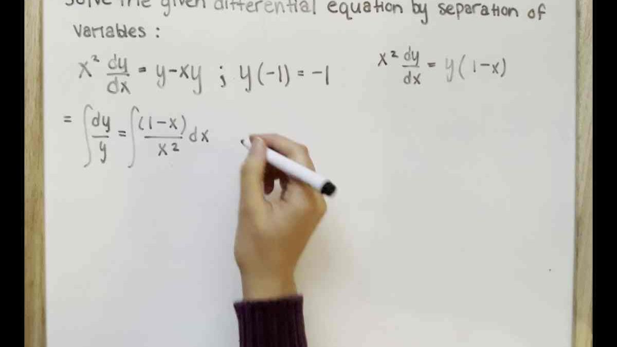 Solve The Given Differential Equation By Separation Of Variables. Dp Dt = P − P2